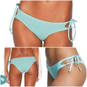 I*space R lidin' High Ribbed Paradise Bikini Bottom Size Medium